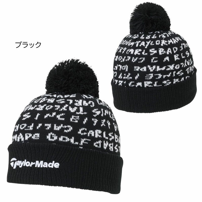 テーラーメイドMワードグラフィックニットキャップUN930メンズゴルフキャップ帽子ゴルフTaylorMade日本正規品2025秋冬モデル