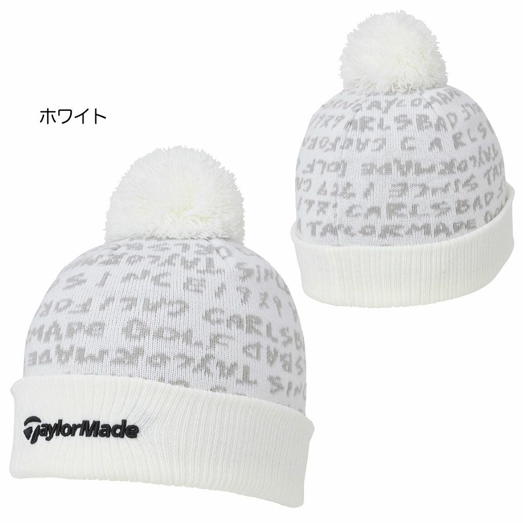 テーラーメイドMワードグラフィックニットキャップUN930メンズゴルフキャップ帽子ゴルフTaylorMade日本正規品2025秋冬モデル