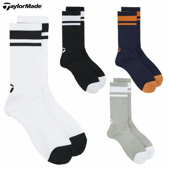 テーラーメイドMミドルソックスUN934メンズ靴下SOCKS2025秋冬モデルTaylorMade日本正規品