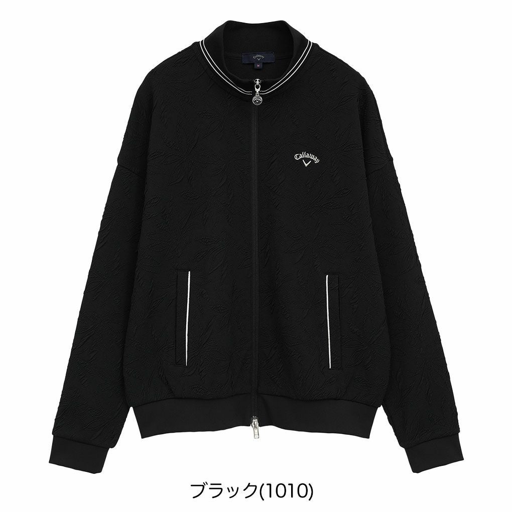 キャロウェイフラワージャカードフルジップスウェットC25217203レディースゴルフウェア2025秋冬モデルCallaway日本正規品