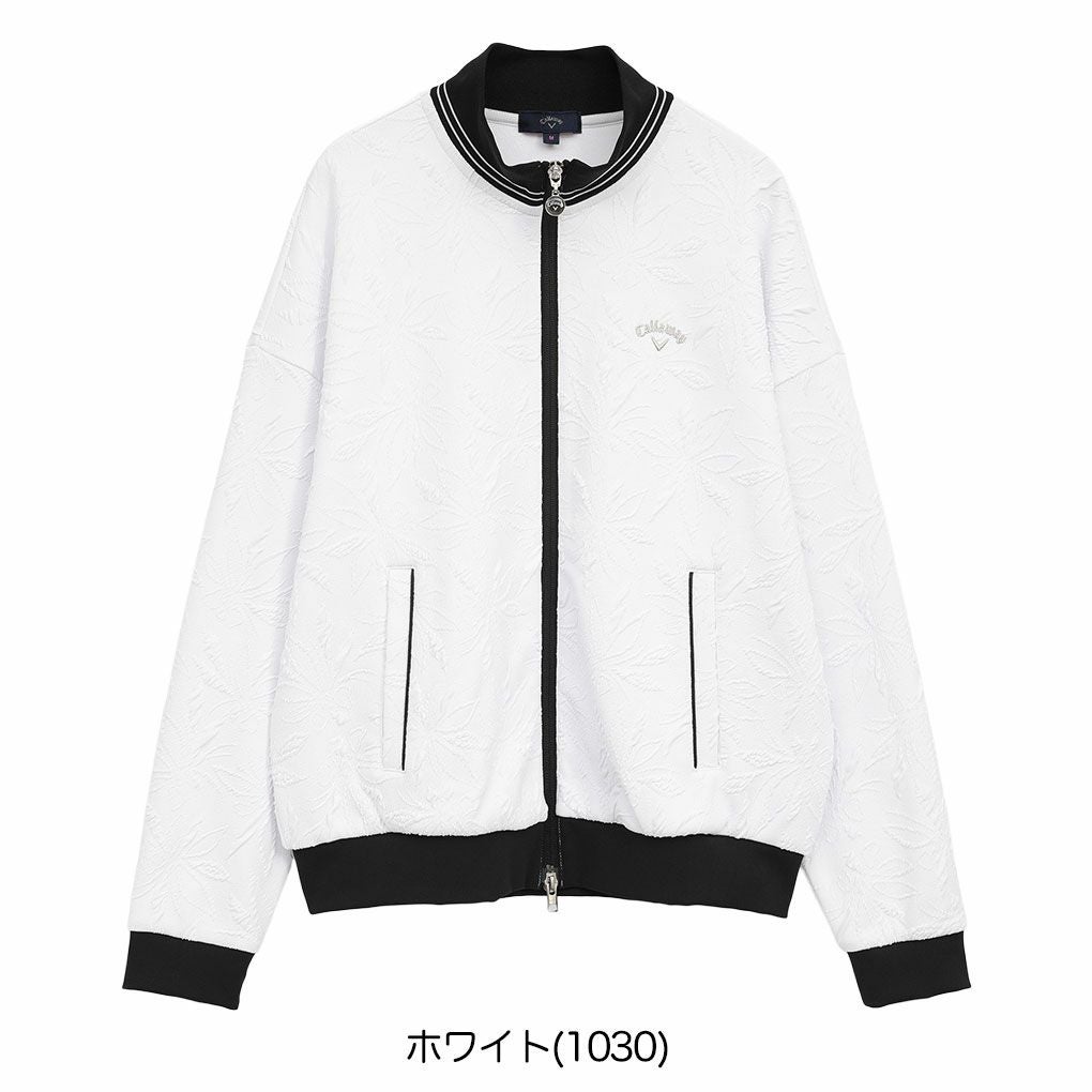 キャロウェイフラワージャカードフルジップスウェットC25217203レディースゴルフウェア2025秋冬モデルCallaway日本正規品