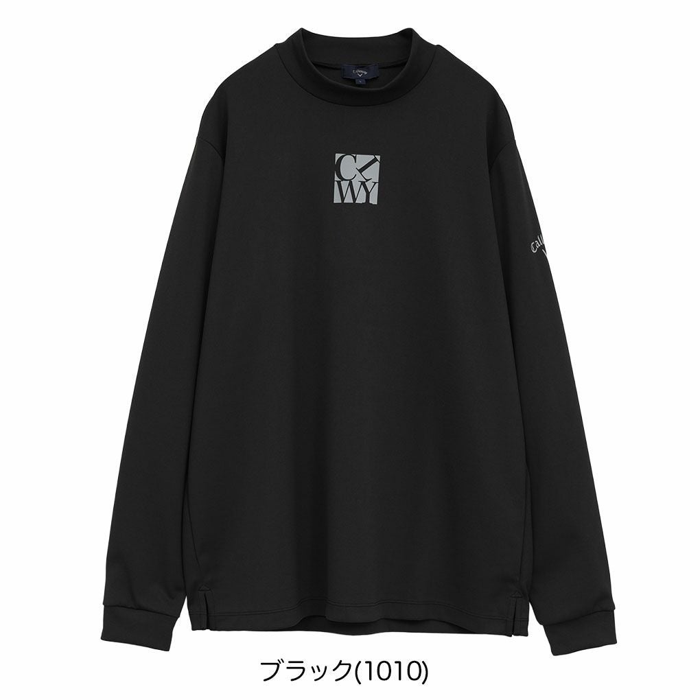 キャロウェイワッフルハーフジップモックネックシャツC25233103メンズゴルフウェア2025秋冬モデルCallaway日本正規品