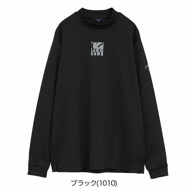 キャロウェイワッフルハーフジップモックネックシャツC25233103メンズゴルフウェア2025秋冬モデルCallaway日本正規品