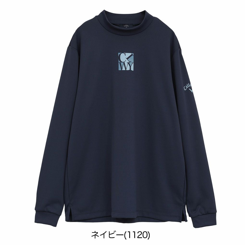 キャロウェイワッフルハーフジップモックネックシャツC25233103メンズゴルフウェア2025秋冬モデルCallaway日本正規品