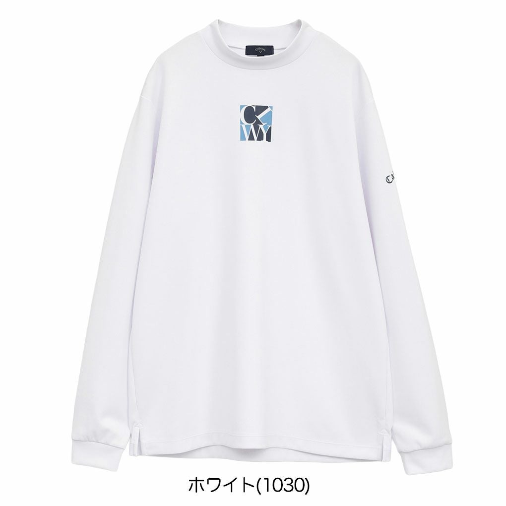 キャロウェイワッフルハーフジップモックネックシャツC25233103メンズゴルフウェア2025秋冬モデルCallaway日本正規品