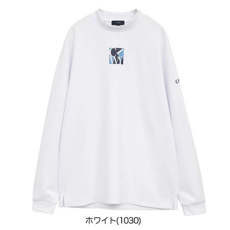 キャロウェイワッフルハーフジップモックネックシャツC25233103メンズゴルフウェア2025秋冬モデルCallaway日本正規品