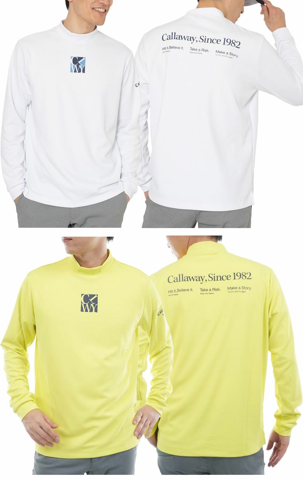 キャロウェイワッフルハーフジップモックネックシャツC25233103メンズゴルフウェア2025秋冬モデルCallaway日本正規品