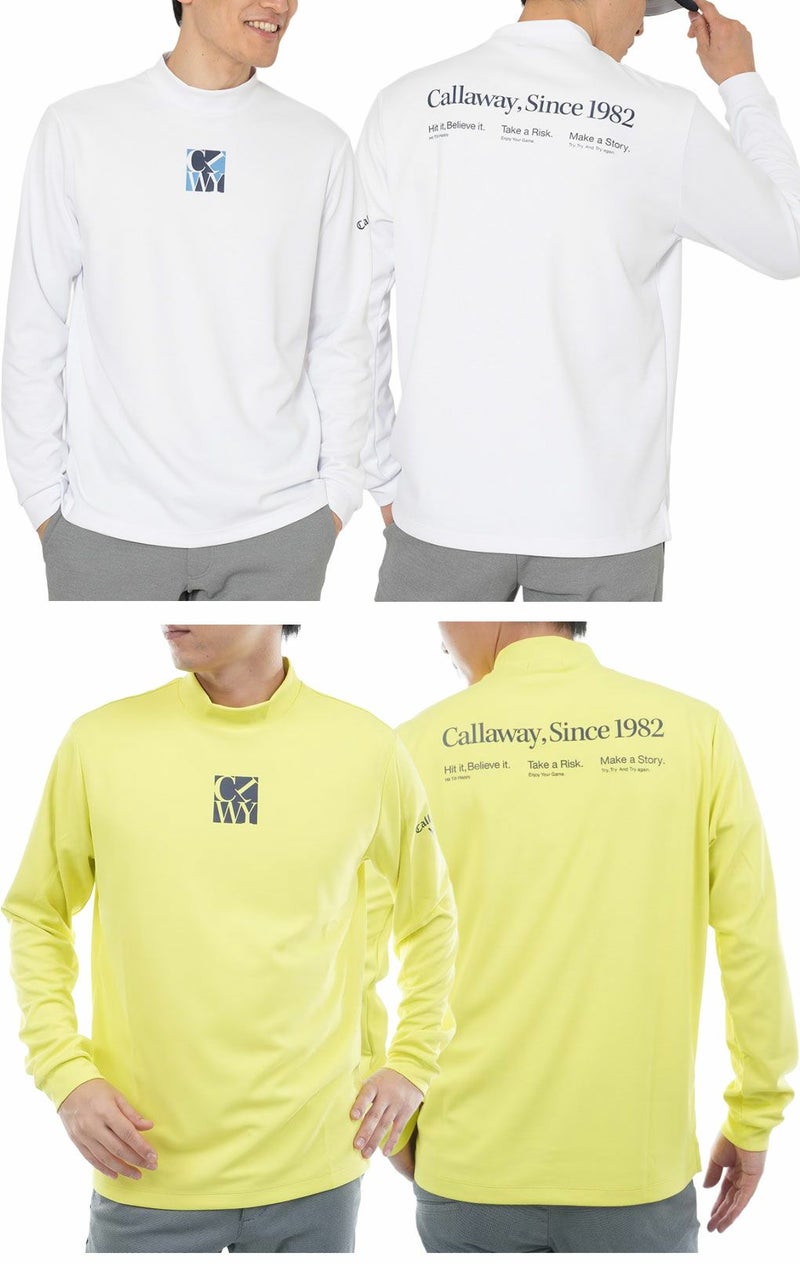 キャロウェイワッフルハーフジップモックネックシャツC25233103メンズゴルフウェア2025秋冬モデルCallaway日本正規品