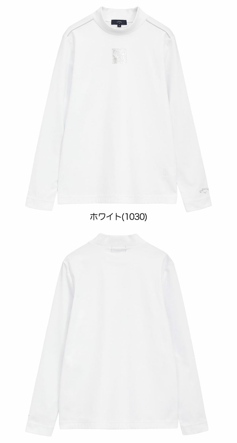 キャロウェイポリエステルスムース長袖モックネックシャツC25233201レディースゴルフウェア2025秋冬モデルCallaway日本正規品