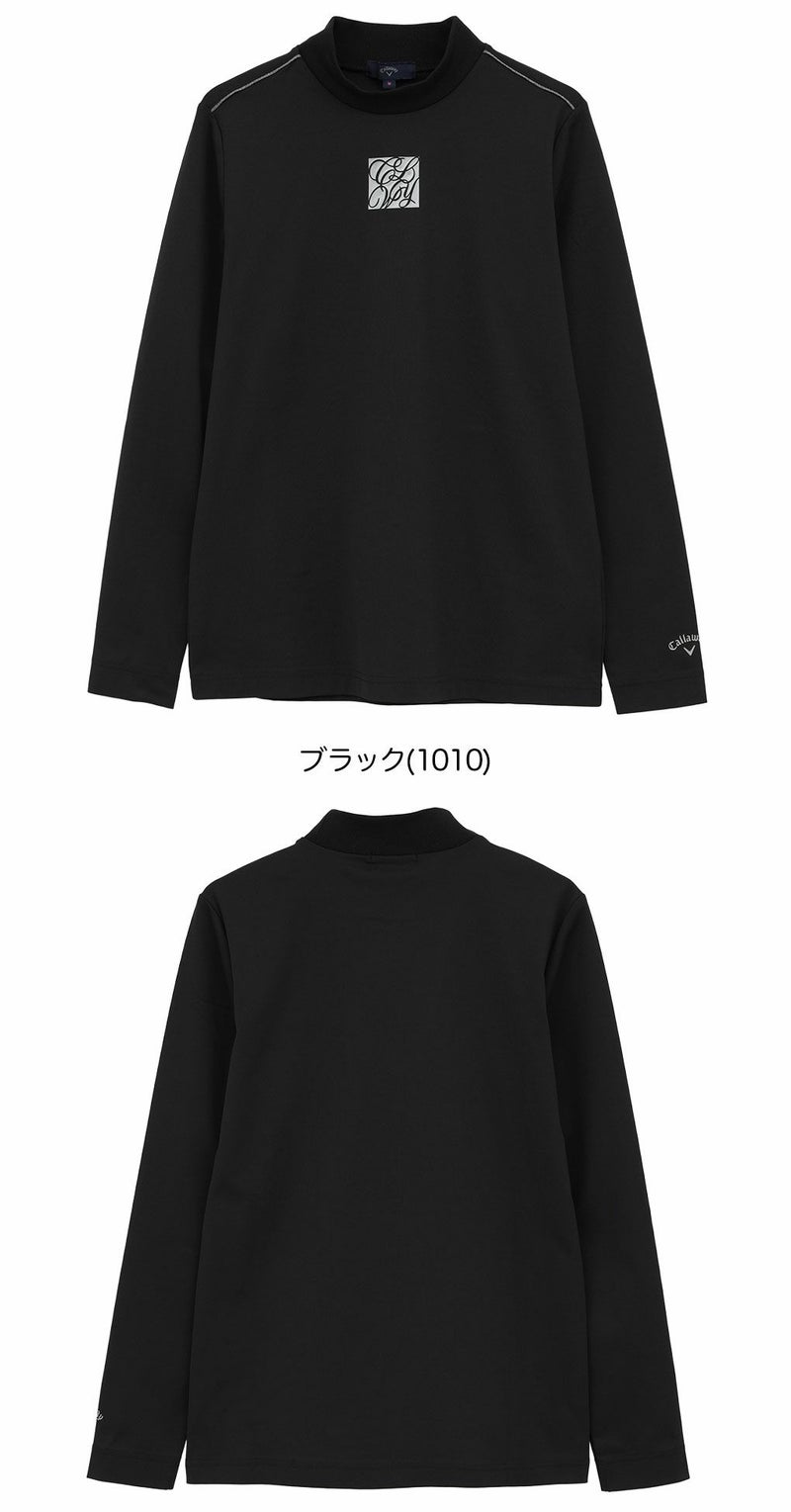 キャロウェイポリエステルスムース長袖モックネックシャツC25233201レディースゴルフウェア2025秋冬モデルCallaway日本正規品