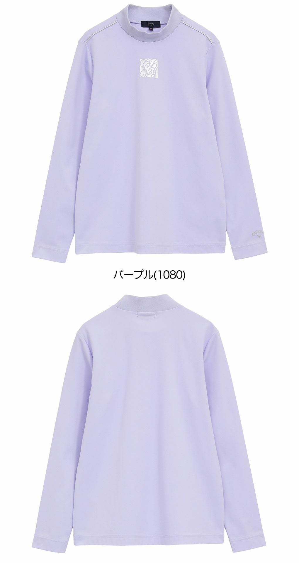 キャロウェイポリエステルスムース長袖モックネックシャツC25233201レディースゴルフウェア2025秋冬モデルCallaway日本正規品