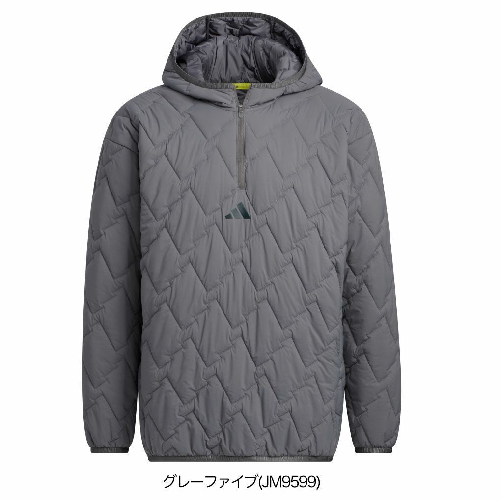 アディダス ビヨンド ザ コース キルト ハーフジップ フーディー