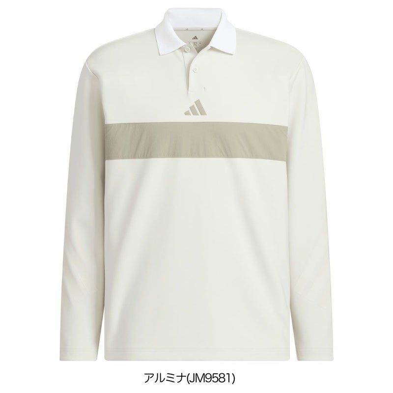 アディダスビヨンドザコースカラーブロック長袖ポロシャツJUW95メンズゴルフウェアゴルフ2025秋冬モデルadidas日本正規品