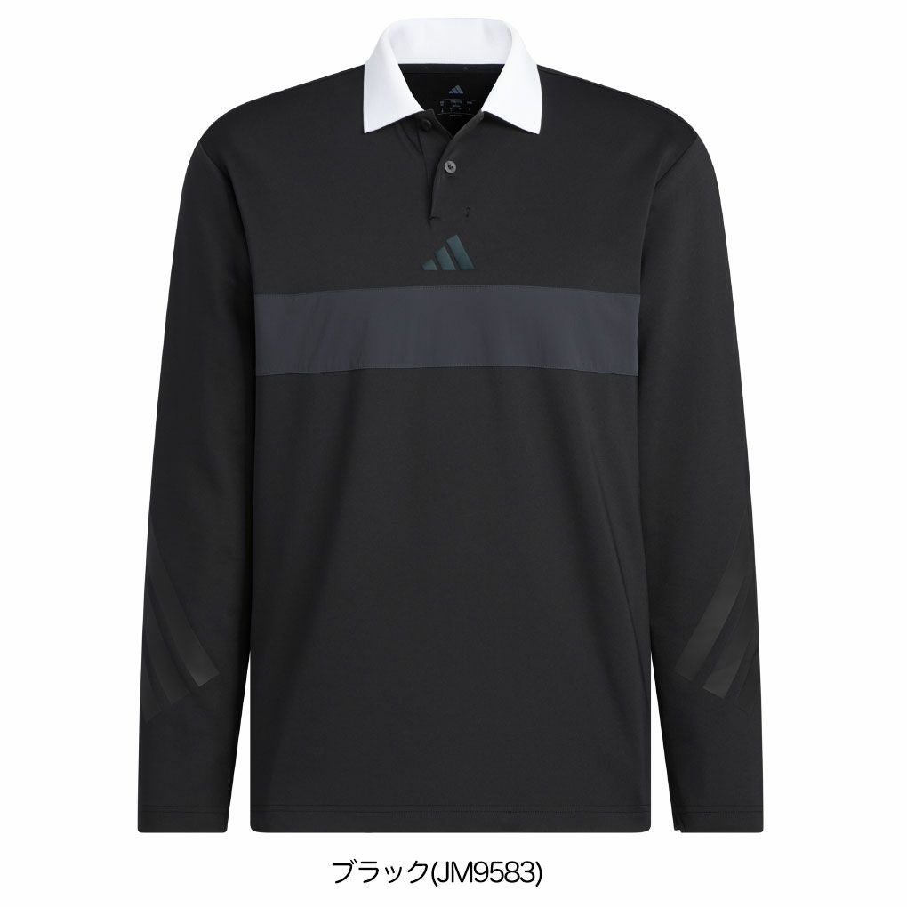 アディダスビヨンドザコースカラーブロック長袖ポロシャツJUW95メンズゴルフウェアゴルフ2025秋冬モデルadidas日本正規品