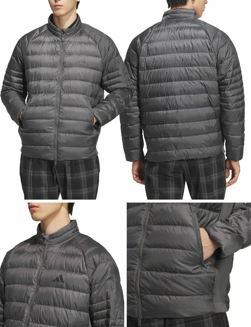 アディダスアームポケット付きフルジップダウンジャケットJVU96メンズゴルフウェアゴルフ2025秋冬モデルadidas日本正規品