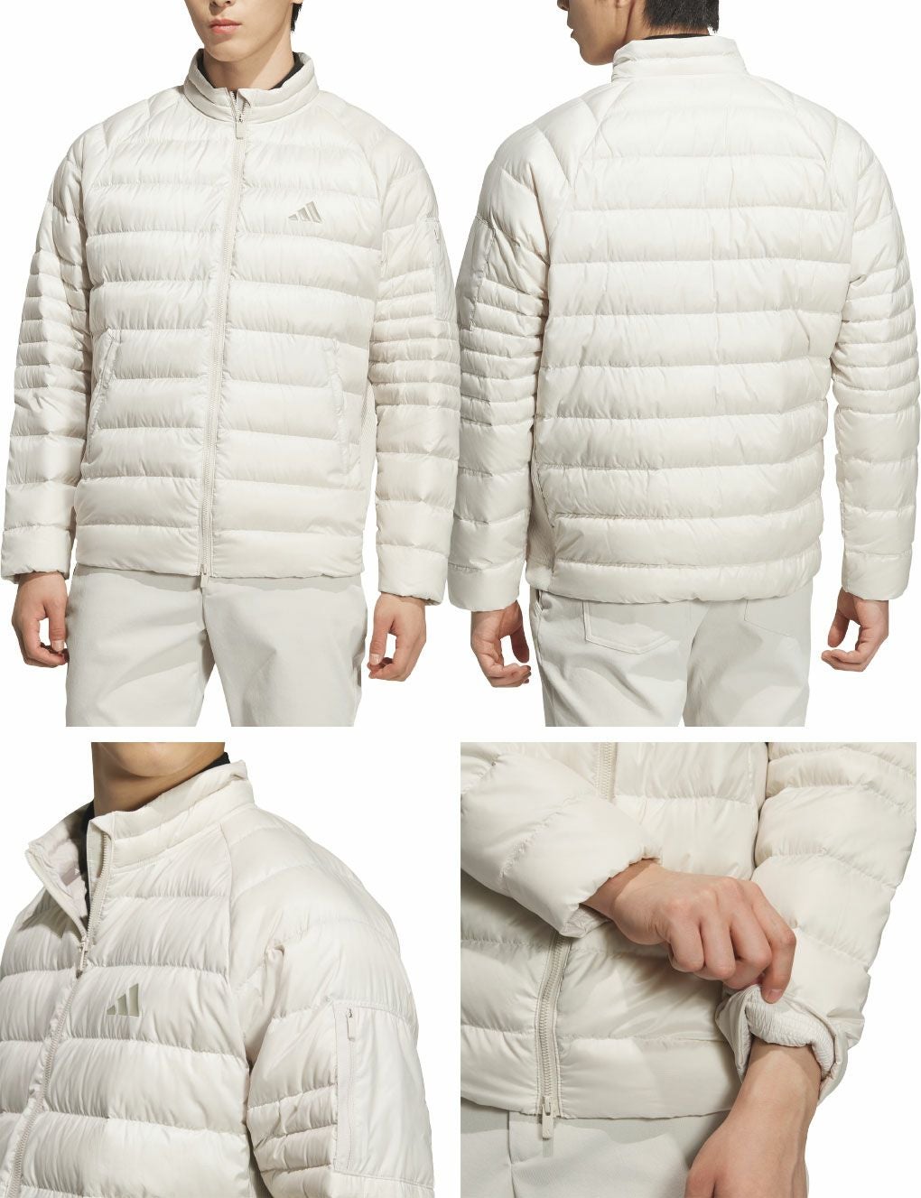 アディダスアームポケット付きフルジップダウンジャケットJVU96メンズゴルフウェアゴルフ2025秋冬モデルadidas日本正規品