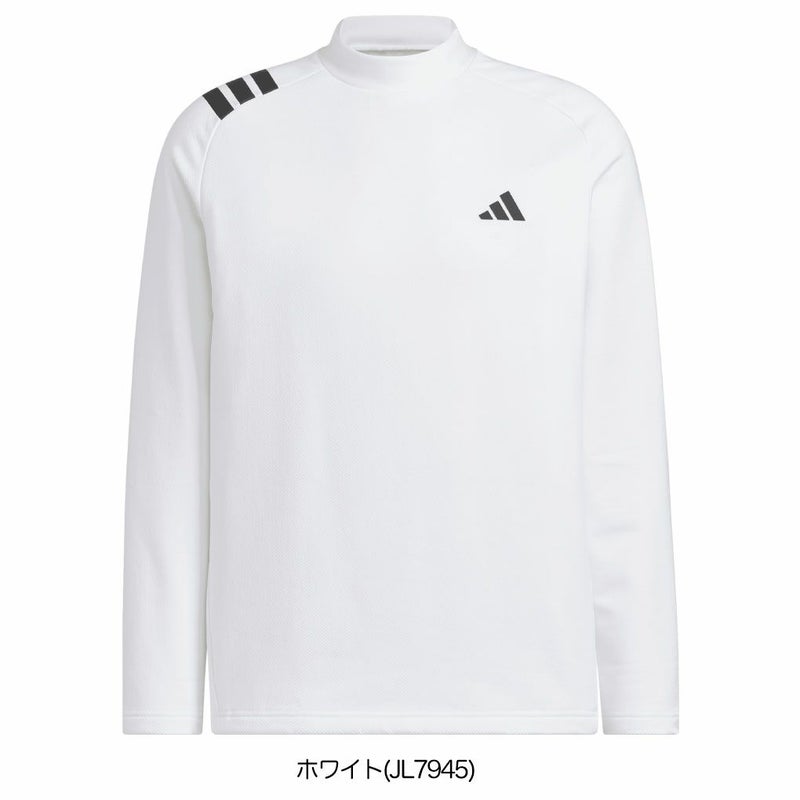 アディダスCOLD.RDYスリーストライプス長袖モックシャツJVV04メンズゴルフウェアゴルフ2025秋冬モデルadidas日本正規品