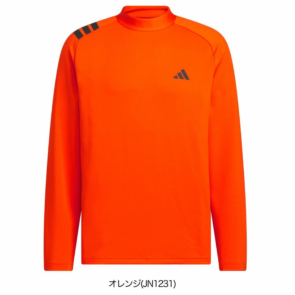 アディダスCOLD.RDYスリーストライプス長袖モックシャツJVV04メンズゴルフウェアゴルフ2025秋冬モデルadidas日本正規品