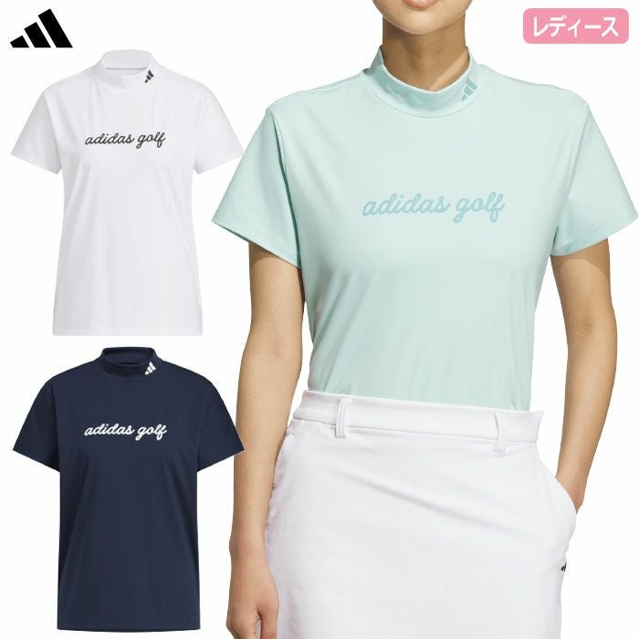 アディダスHEAT.RDYストレッチ半袖モックシャツJWJ93レディースゴルフウェアゴルフ2025春夏モデルadidas日本正規品
