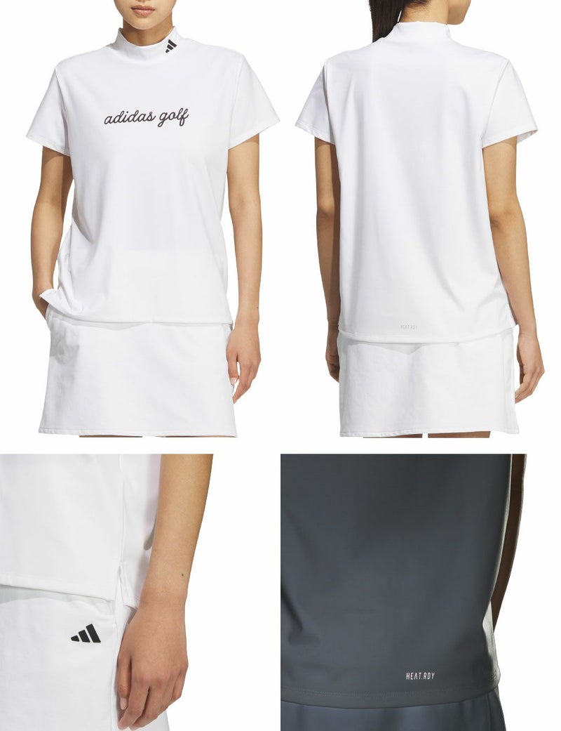アディダスHEAT.RDYストレッチ半袖モックシャツJWJ93レディースゴルフウェアゴルフ2025春夏モデルadidas日本正規品