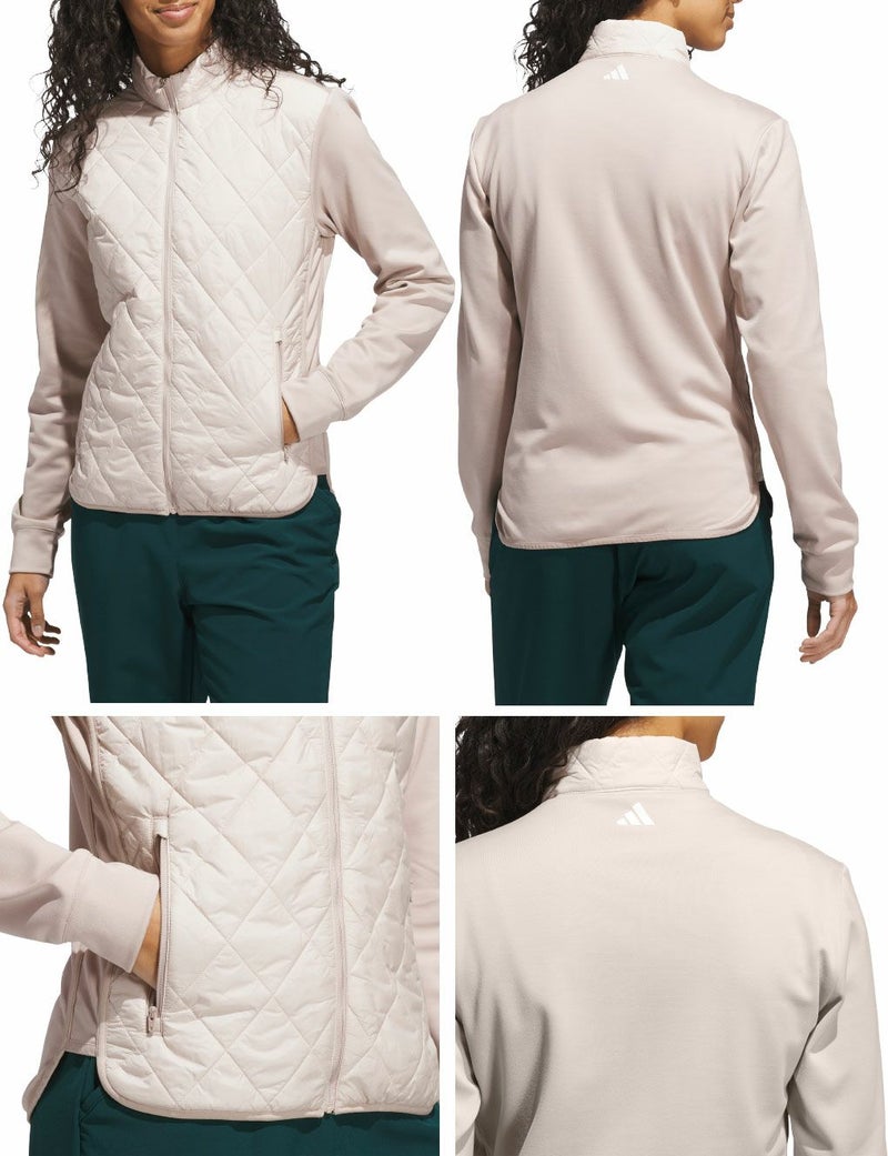 アディダス保温キルトコンビネーションフルジップジャケットKTB56レディースゴルフウェアゴルフ2025春夏モデルadidas日本正規品