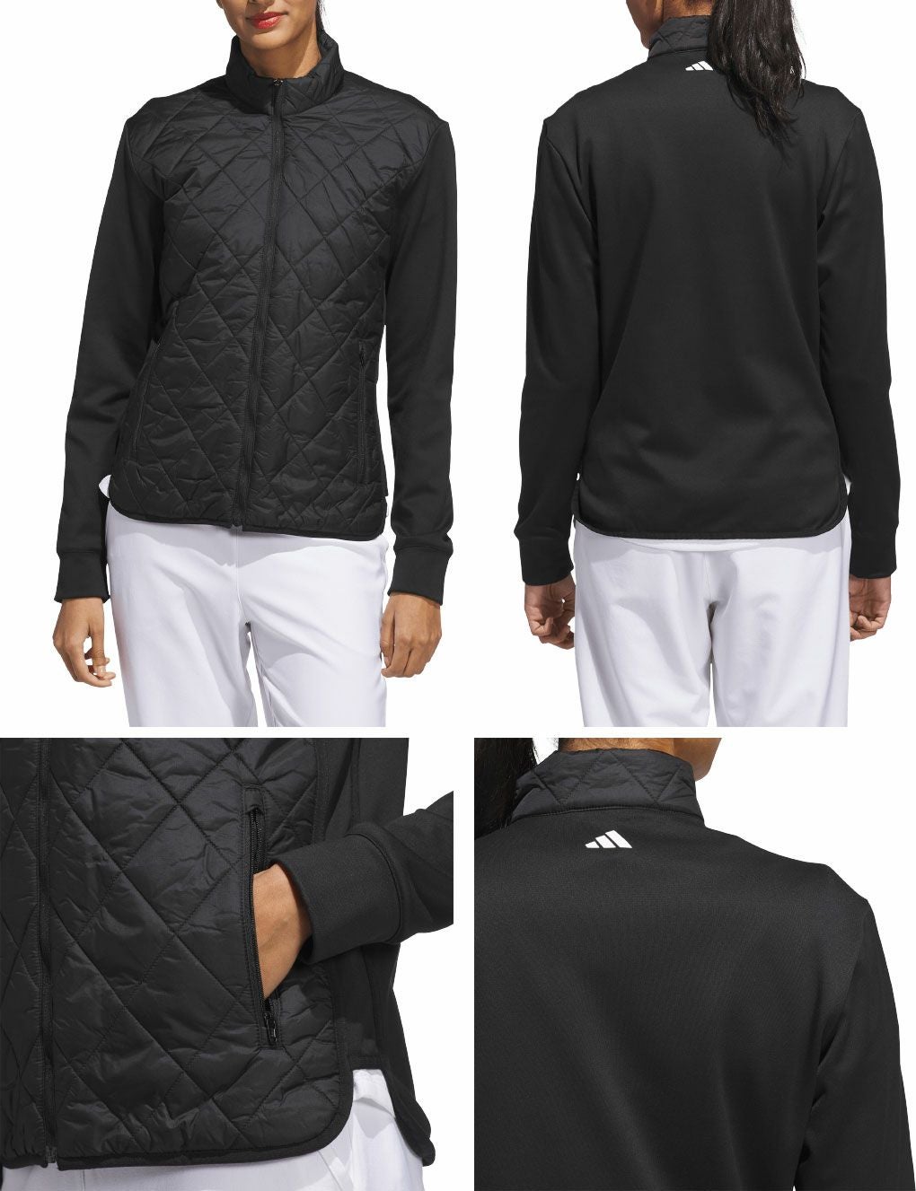 アディダス保温キルトコンビネーションフルジップジャケットKTB56レディースゴルフウェアゴルフ2025春夏モデルadidas日本正規品