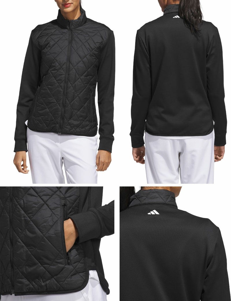 アディダス保温キルトコンビネーションフルジップジャケットKTB56レディースゴルフウェアゴルフ2025春夏モデルadidas日本正規品