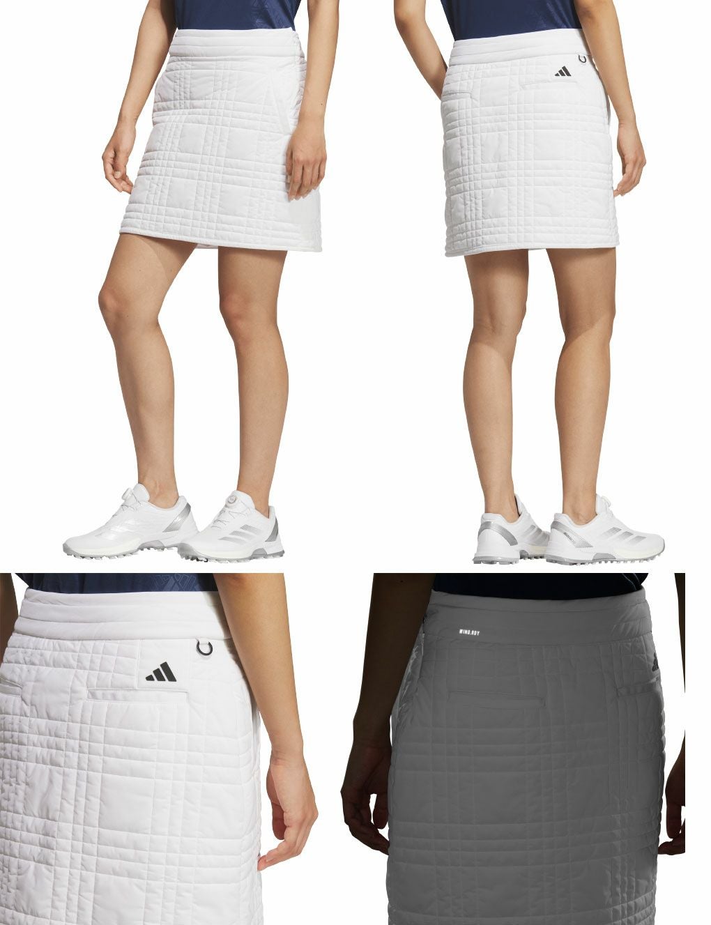 アディダス撥水キルティングスカートJWK10レディースadidas2025秋冬モデル日本正規品