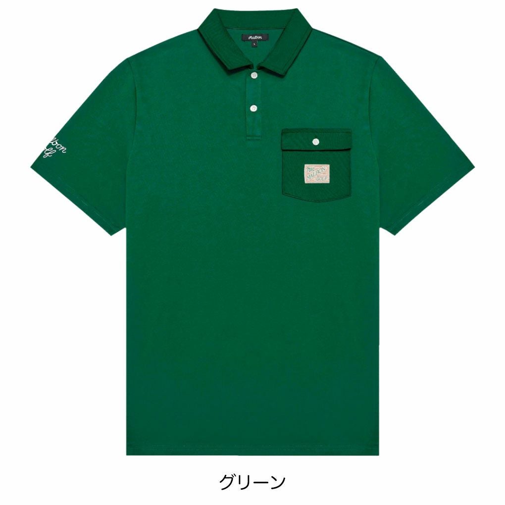 マルボン Malbon Golf 半袖シャツ JOVIS SOLID POLO M-9166 マルボン Malbon Golf 半袖シャツ JOVIS SOLID POLO M-9166