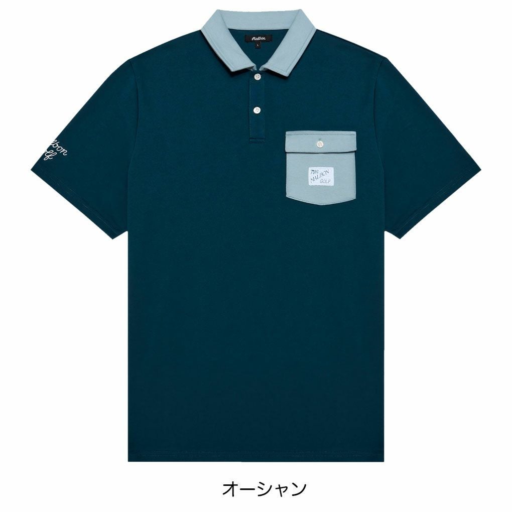 マルボン Malbon Golf 半袖シャツ JOVIS SOLID POLO M-9166 メンズ