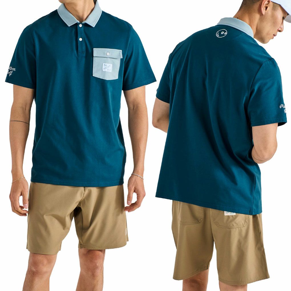 マルボンMalbonGolf半袖シャツJOVISSOLIDPOLOM-9166メンズ2025年モデル