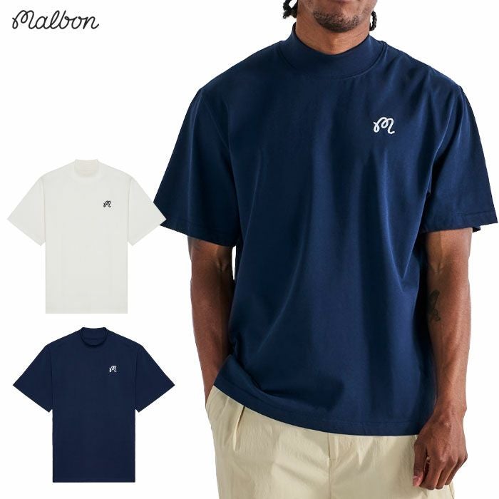 マルボンMalbonGolf半袖シャツMAREMOCKNECKTEEM-9271メンズ2025年モデル