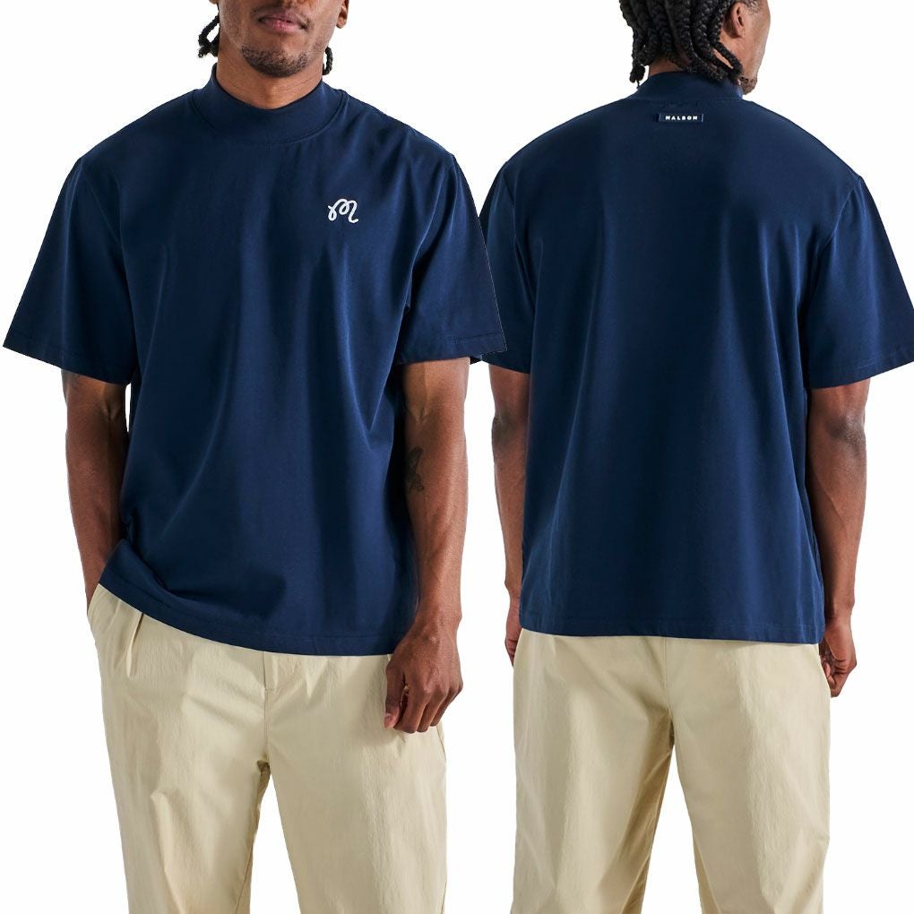 マルボンMalbonGolf半袖シャツMAREMOCKNECKTEEM-9271メンズ2025年モデル