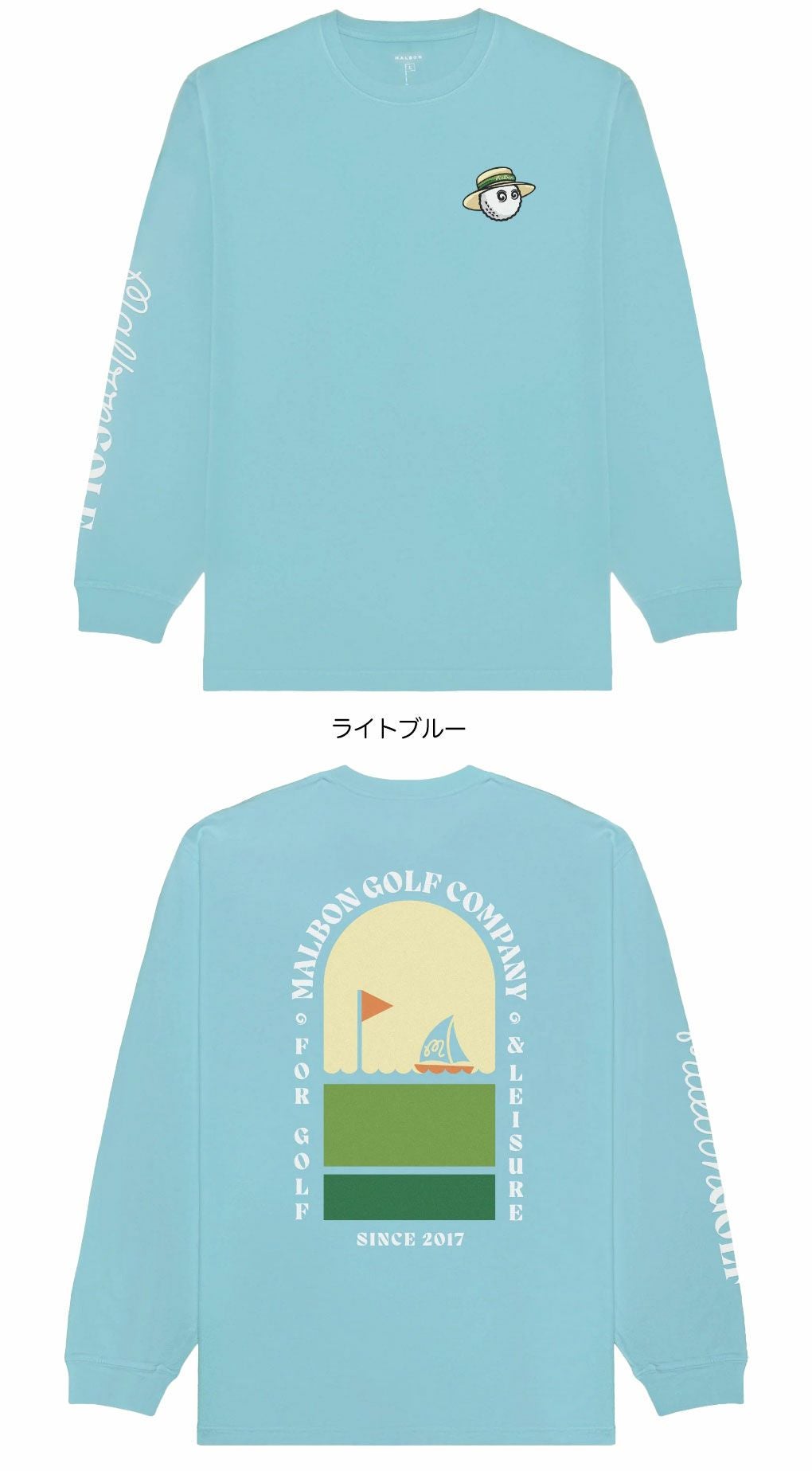 マルボンMalbonGolf長袖シャツMARINATEEM-9270メンズ2025年モデル