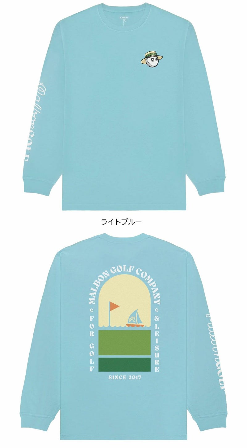 マルボンMalbonGolf長袖シャツMARINATEEM-9270メンズ2025年モデル