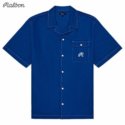 マルボンMalbonGolf半袖シャツMENTONNYLONCAMPCOLLARSHIRTM-9135メンズ2025年モデル