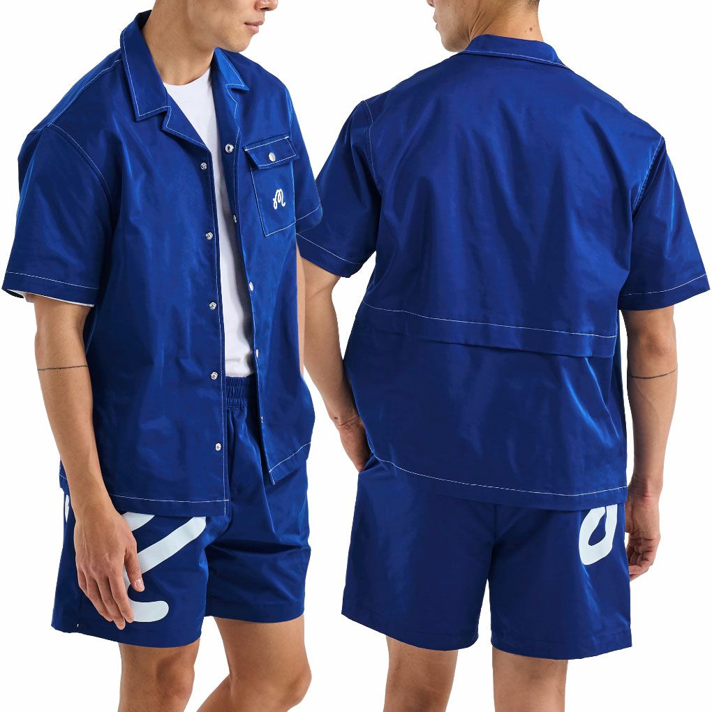 マルボンMalbonGolf半袖シャツMENTONNYLONCAMPCOLLARSHIRTM-9135メンズ2025年モデル