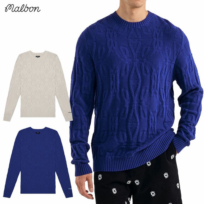 マルボンMalbonGolfニットセーターMONACOKNITSWEATERM-9132メンズ2025年モデル