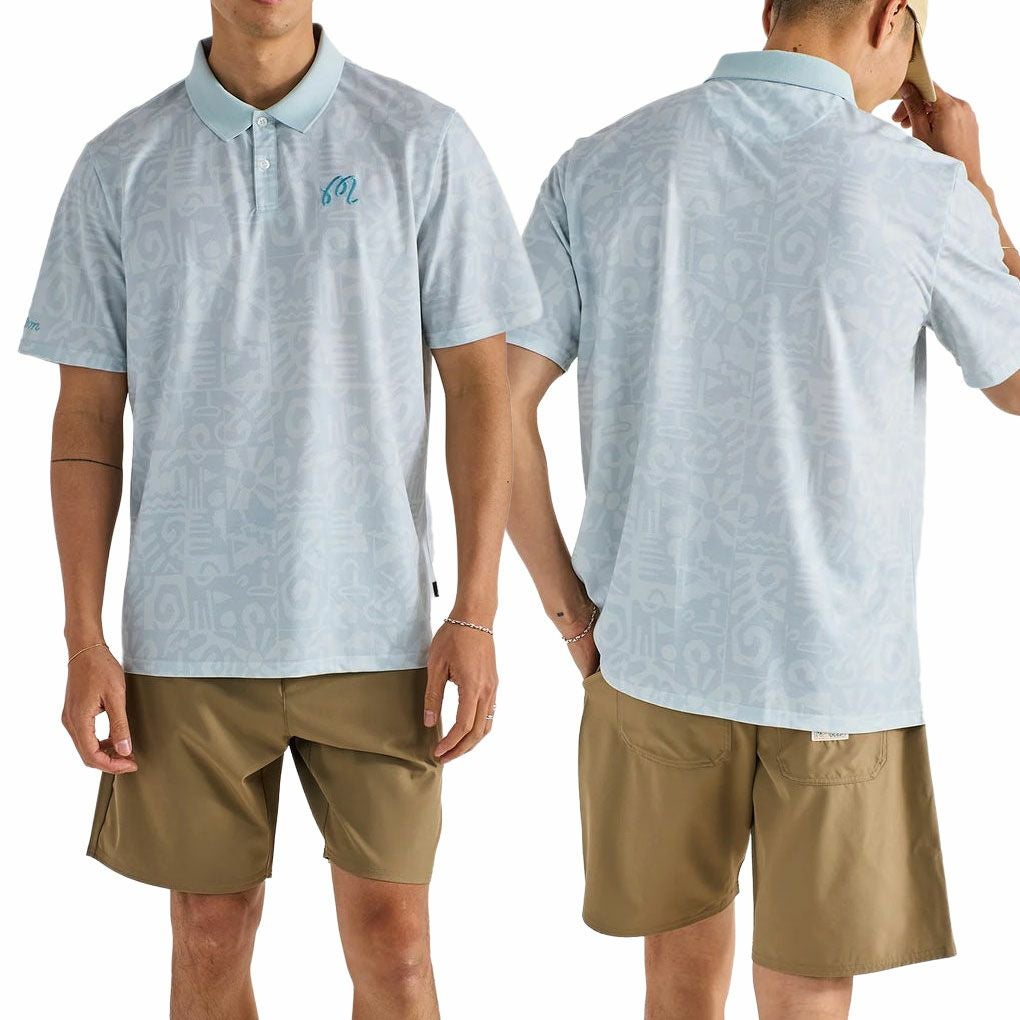 マルボン Malbon Golf 半袖シャツ MEZZO PERFORMANCE PIQUE PRINTED