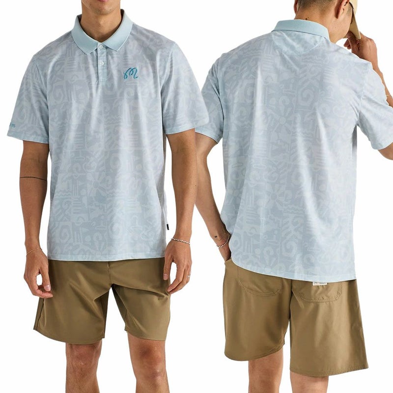 マルボンMalbonGolf半袖シャツMEZZOPERFORMANCEPIQUEPRINTEDPOLOM-9165メンズ2025年モデル