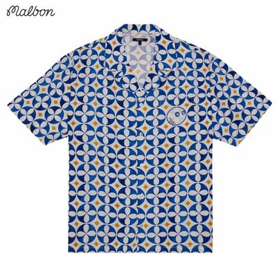 マルボンMalbonGolf半袖シャツRIVIERACAMPCOLLARSHIRTM-9164メンズ2025年モデル