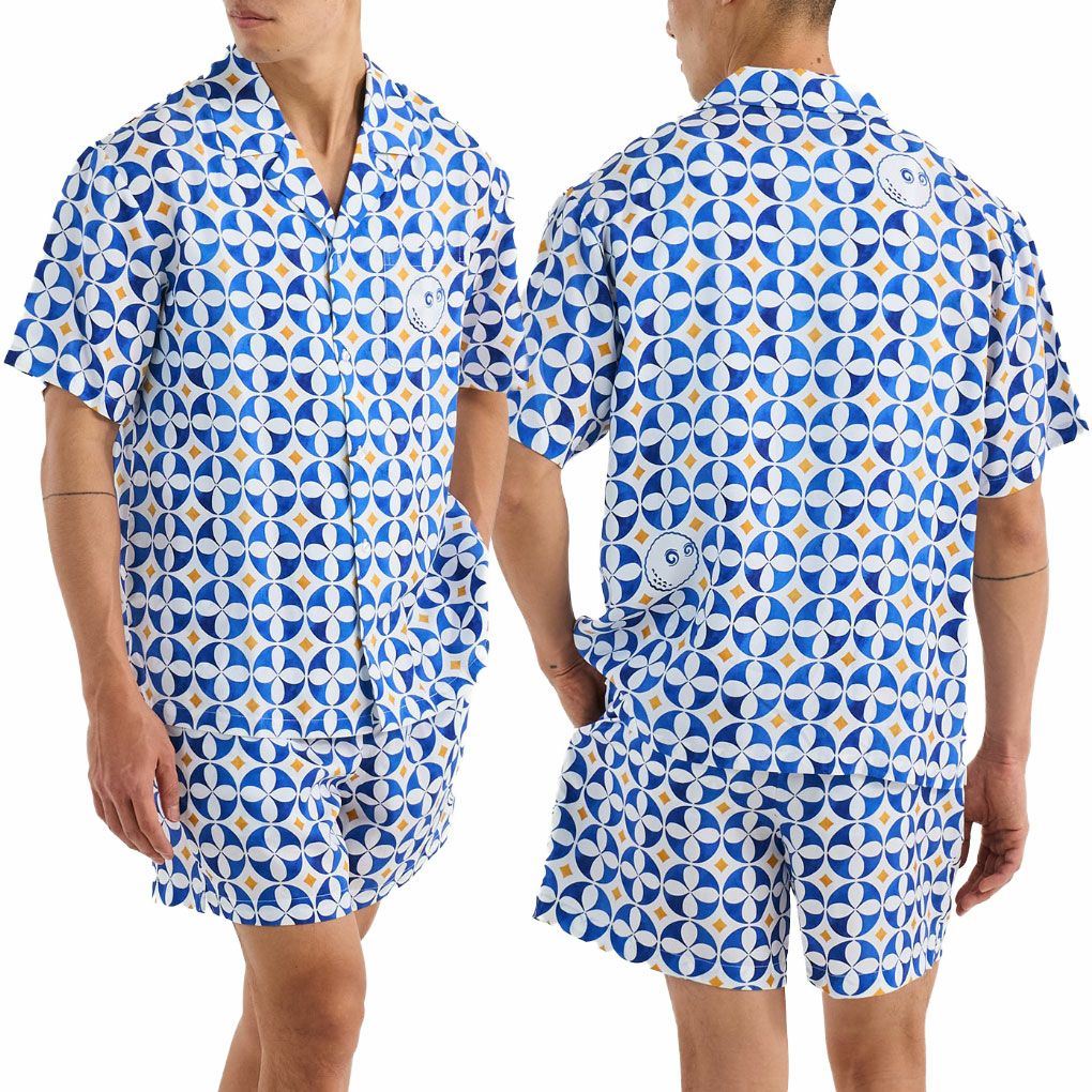 マルボンMalbonGolf半袖シャツRIVIERACAMPCOLLARSHIRTM-9164メンズ2025年モデル