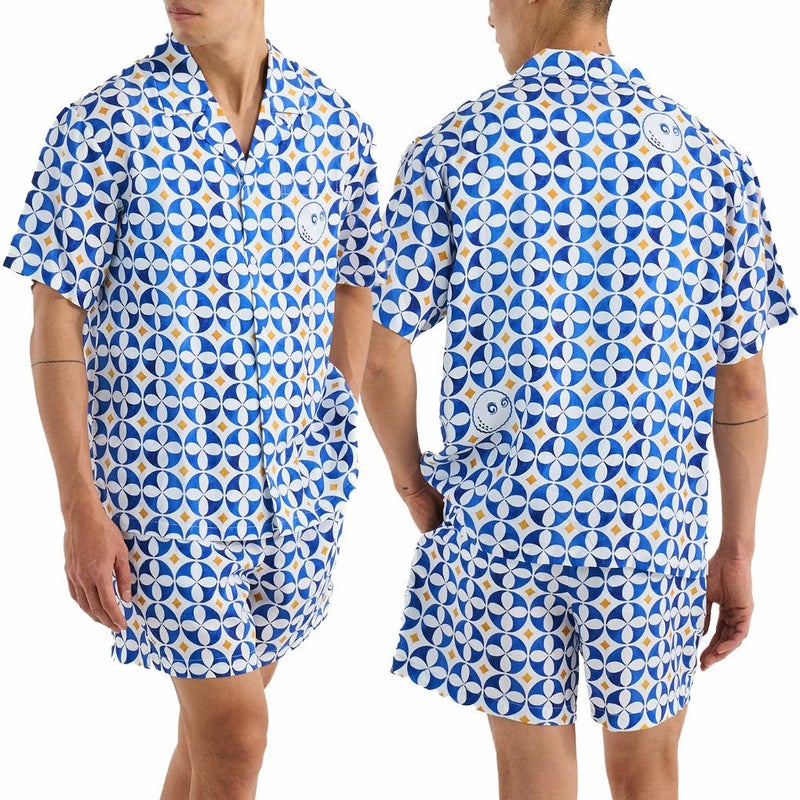 マルボンMalbonGolf半袖シャツRIVIERACAMPCOLLARSHIRTM-9164メンズ2025年モデル