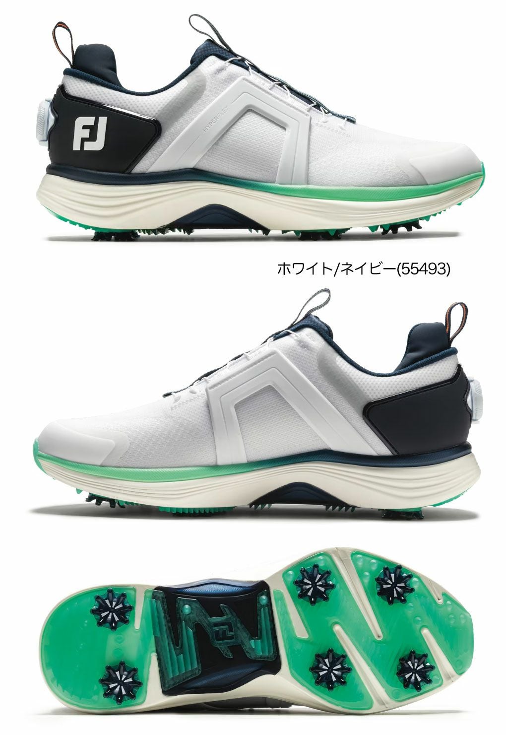 フットジョイMEN'SFJハイパーフレックスBOAゴルフシューズスパイク55493メンズ靴FOOTJOY2025年モデル日本正規品