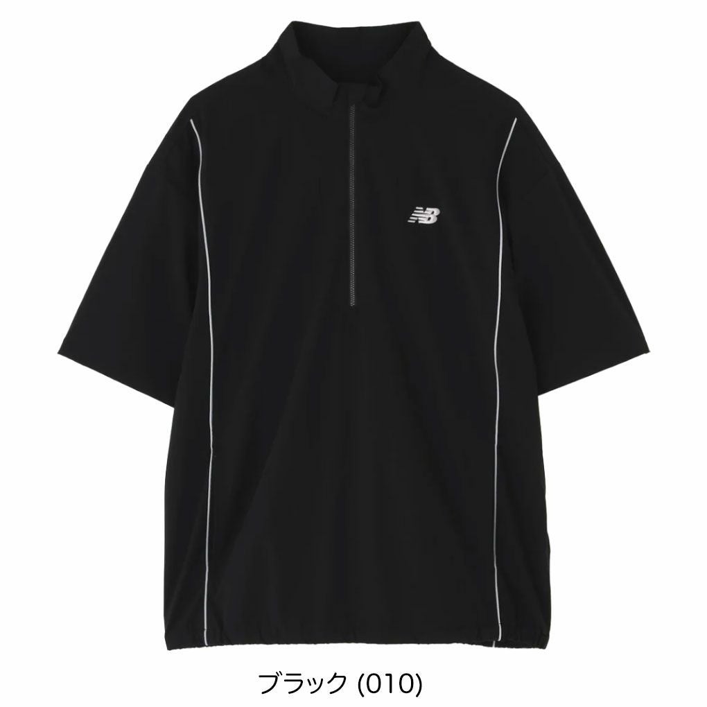 ニューバランスストレッチ撥水ハーフスリーブスタンドジップブルゾン012-5221002メンズゴルフウェアnewbalance2025秋冬モデル日本正規品