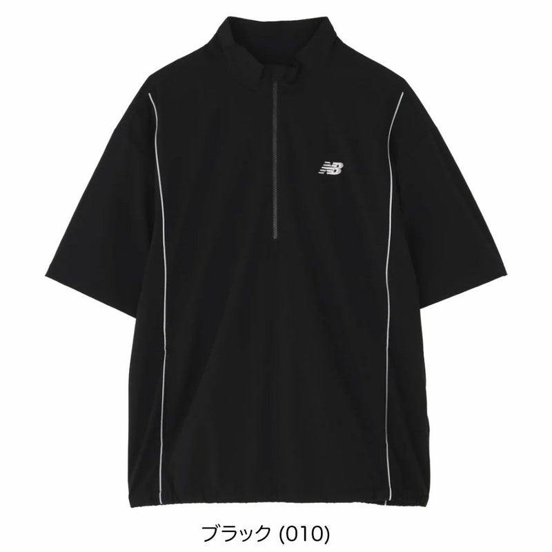 ニューバランスストレッチ撥水ハーフスリーブスタンドジップブルゾン012-5221002メンズゴルフウェアnewbalance2025秋冬モデル日本正規品