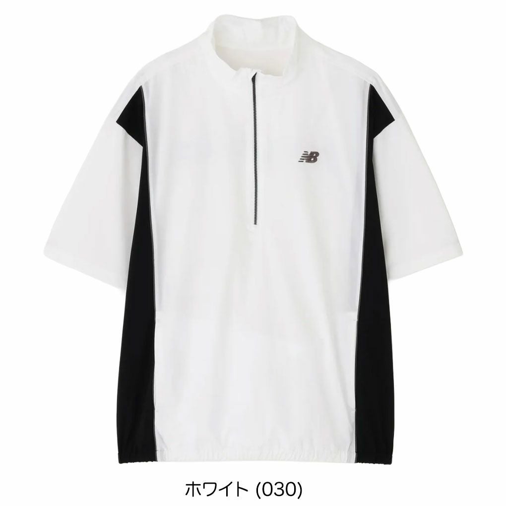 ニューバランスストレッチ撥水ハーフスリーブスタンドジップブルゾン012-5221002メンズゴルフウェアnewbalance2025秋冬モデル日本正規品