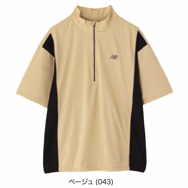 ニューバランスストレッチ撥水ハーフスリーブスタンドジップブルゾン012-5221002メンズゴルフウェアnewbalance2025秋冬モデル日本正規品
