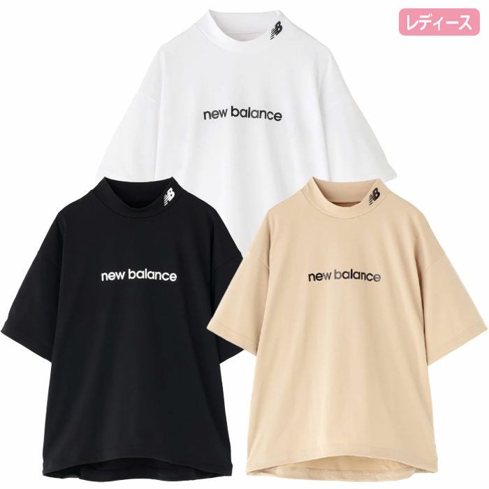 ニューバランス保形性ストレッチハーフスリーブモックネックプルオーバー012-5266501レディースゴルフウェアnewbalance2025秋冬モデル日本正規品