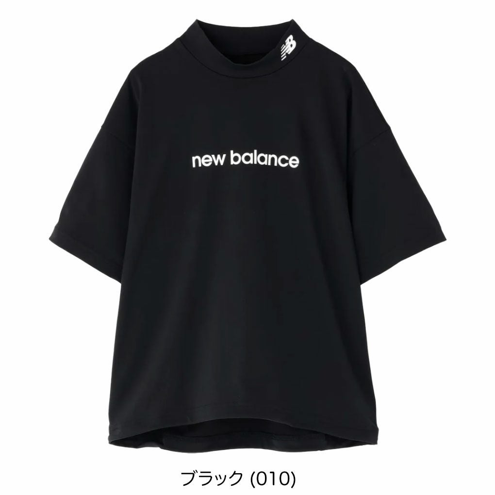 ニューバランス保形性ストレッチハーフスリーブモックネックプルオーバー012-5266501レディースゴルフウェアnewbalance2025秋冬モデル日本正規品